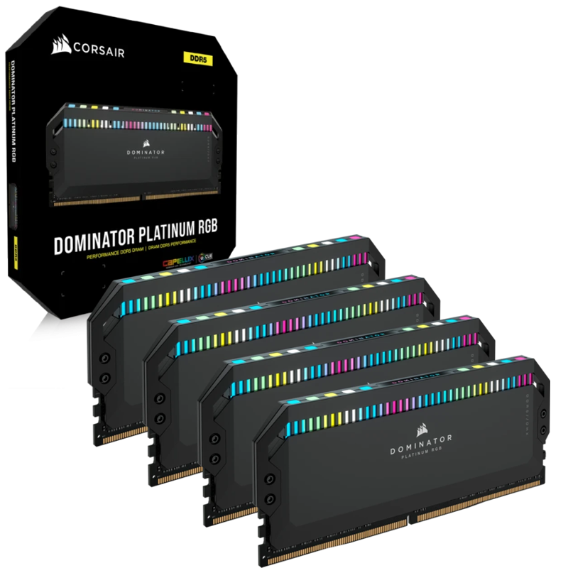 Dominator Platinum RGB DDR5-6400 CL32 (64GB 4x16GB)